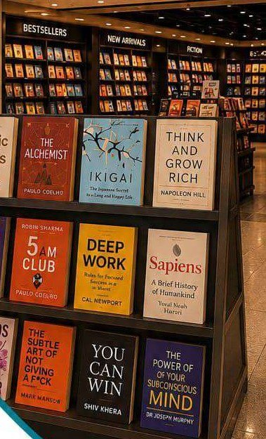 Bon Voyage airport store book display