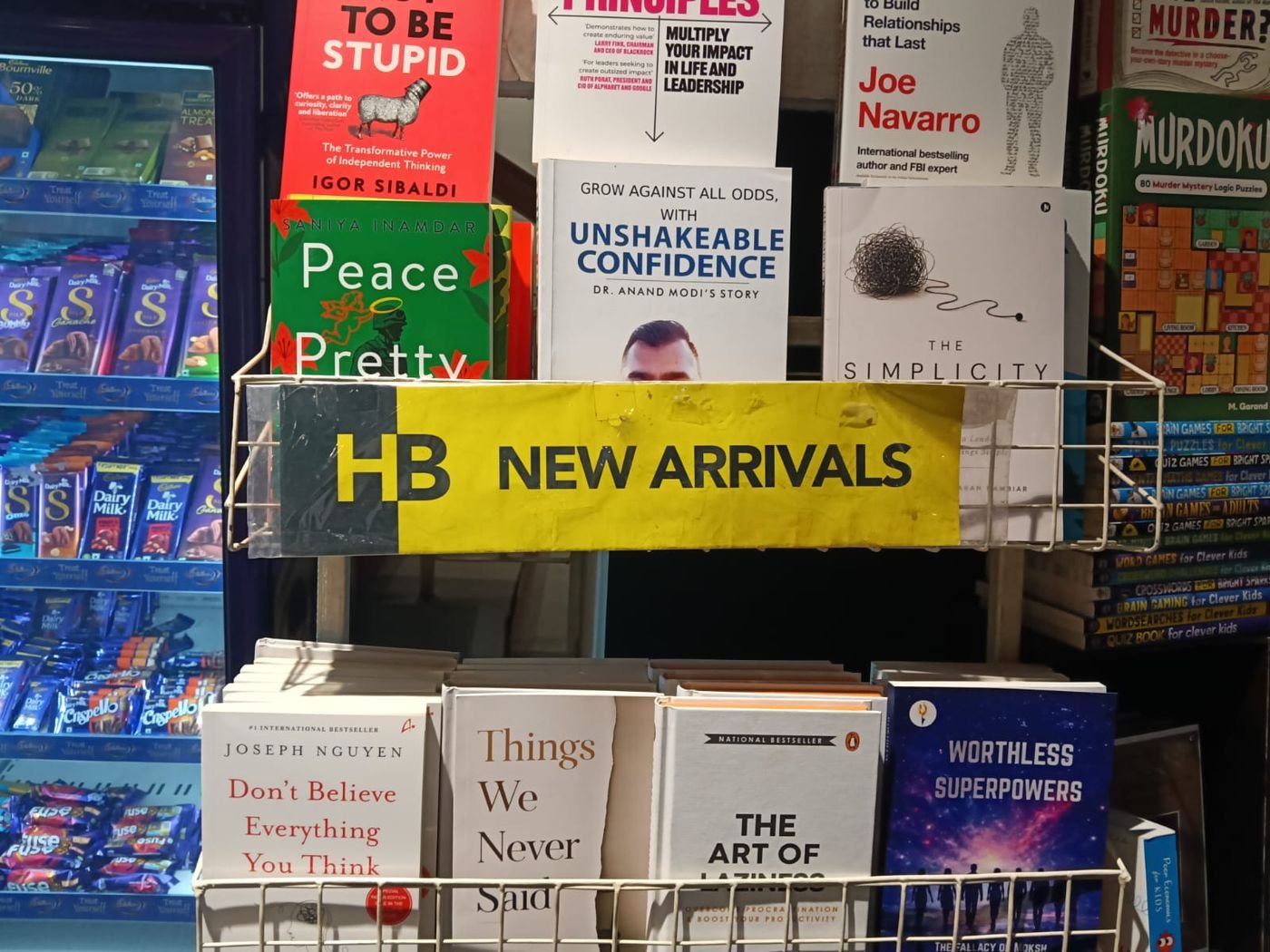 The Simplicity Trap on the shelf at Higginbothams, VR Mall, Chennai