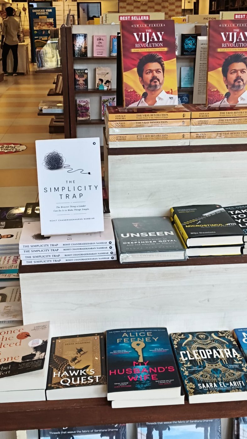 The Simplicity Trap on display at Odyssey bookstore, Chennai