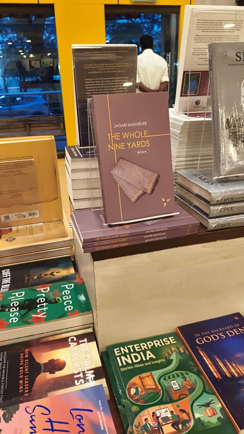 The Whole Nine Yards on a display stand at Odyssey, Chennai