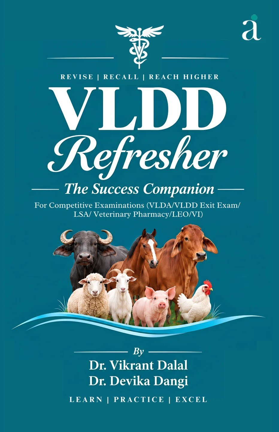 VLDD Refresher: The Success Companion front cover, with a buffalo, horse, cow, sheep, goat, pig and hen on a teal background